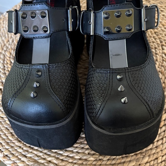 Demonia Kera 12 Double Strap Mary Jane Platform 7/7.5 - Picture 6 of 16